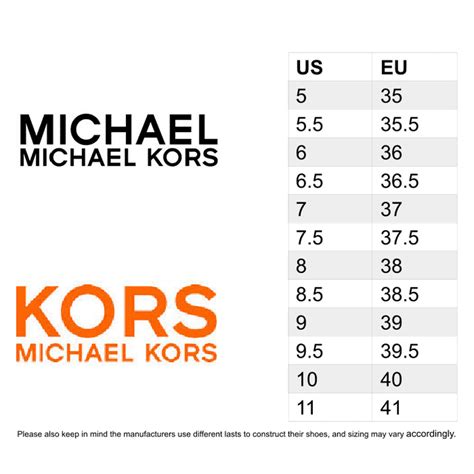 womens michael kors shoes size chart|michael kors high heel shoes.